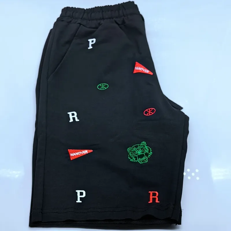 Men's Embroidered Skinny Fitness Shorts 5