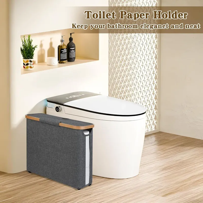Slim Toilet Paper Basket Organizer 2