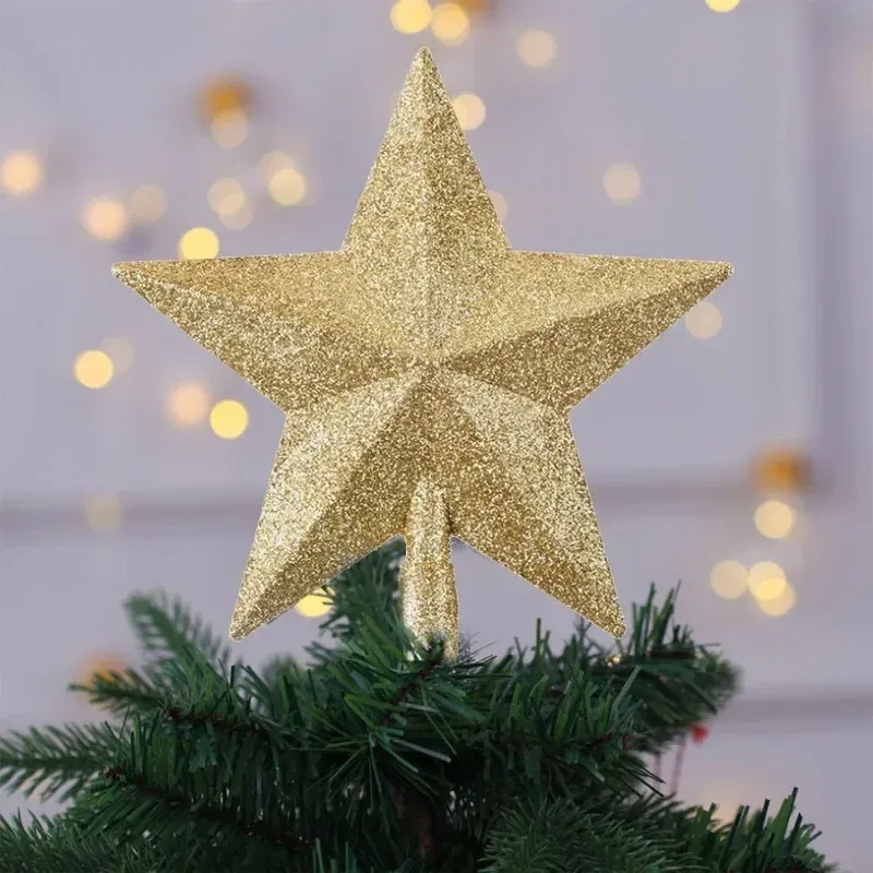 Pink Star Christmas Tree Top Decoration 2