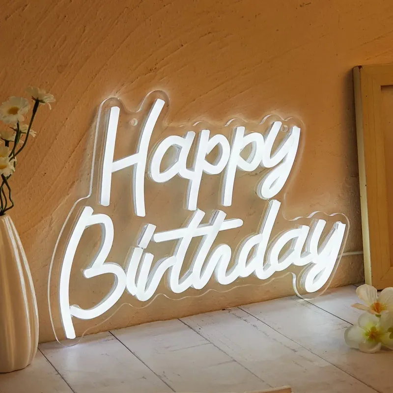 LED Neon Happy Birthday Sign 1