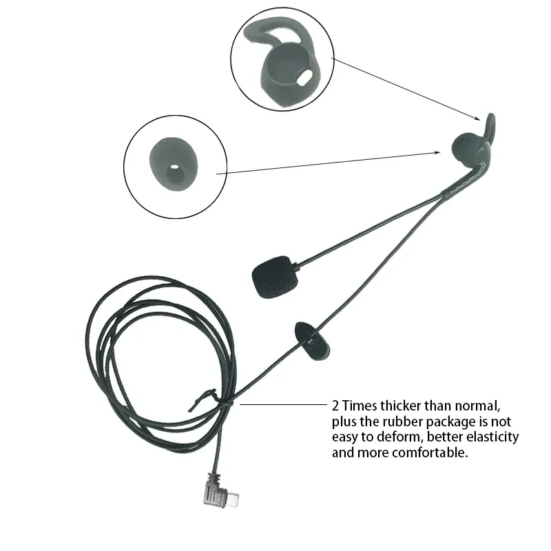 Type-C Referee Headset for EJEAS Intercom 3