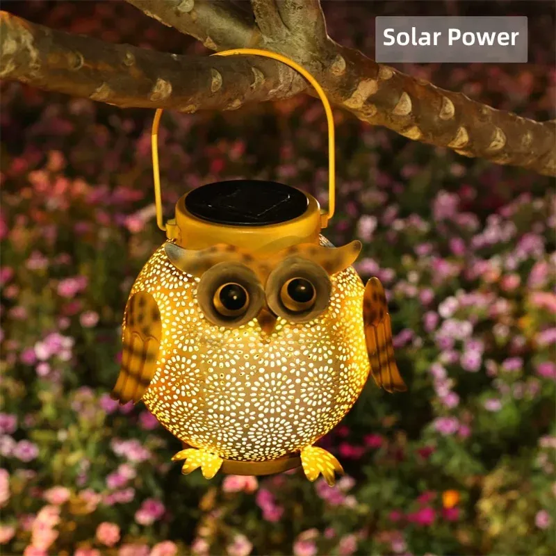 Owl Solar Lantern Outdoor Light 2