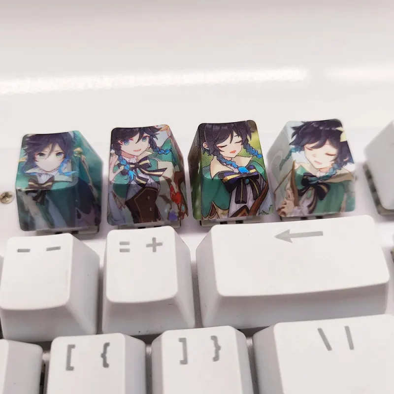 4-Key Anime PBT Keycap Set 3