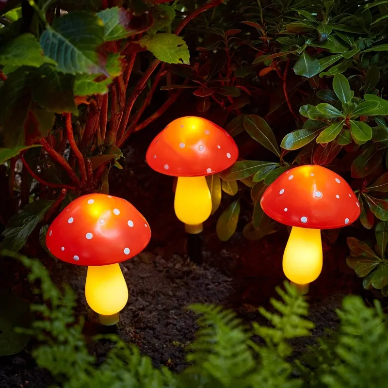 Solar Mushroom LED String Lights 3