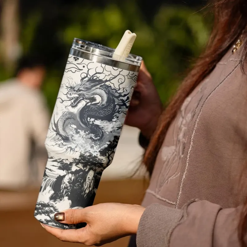 Chinese Dragon Vacuum Flask 40oz 4
