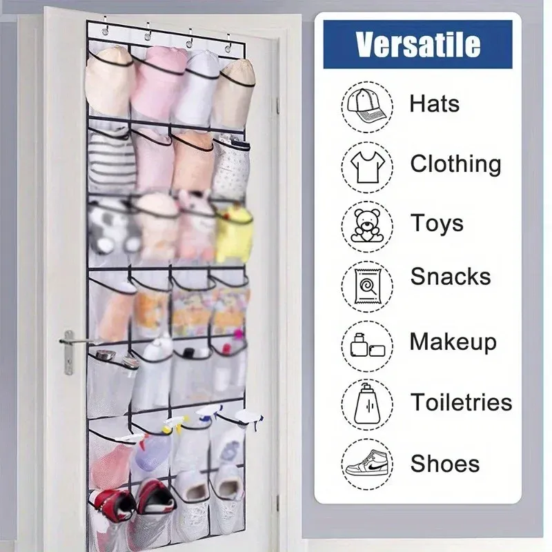 24-Grid Wall-Mounted Shoe Organizer 5