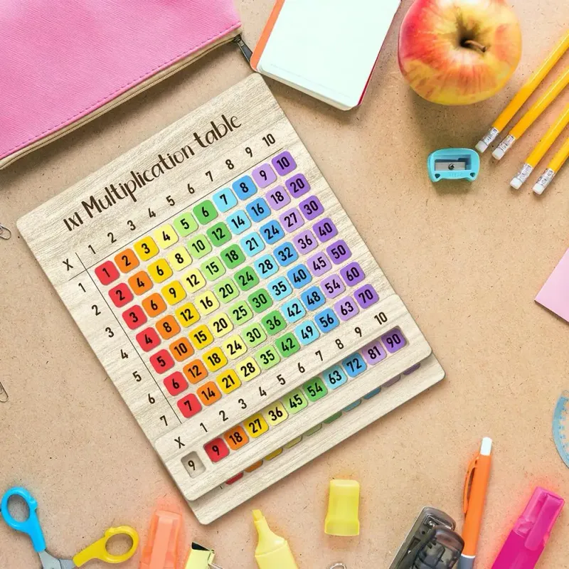 Wooden Multiplication Math Board Toy 5