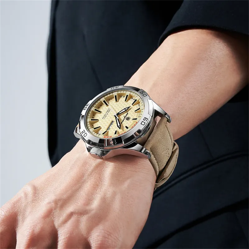 PAAZOMU Men's Luminous Date & Day Quartz Watch 5