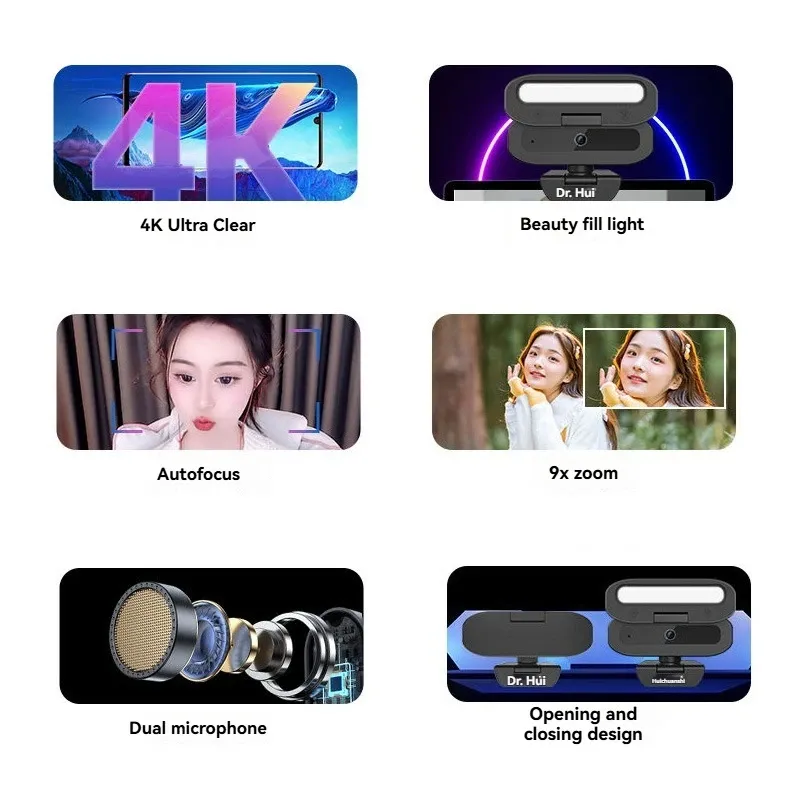 Lenovo 4K Webcam with Fill Light 4