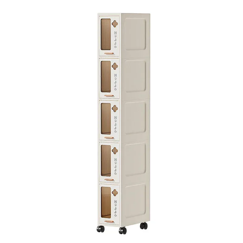 Slim Storage Cabinet with Drawers 5