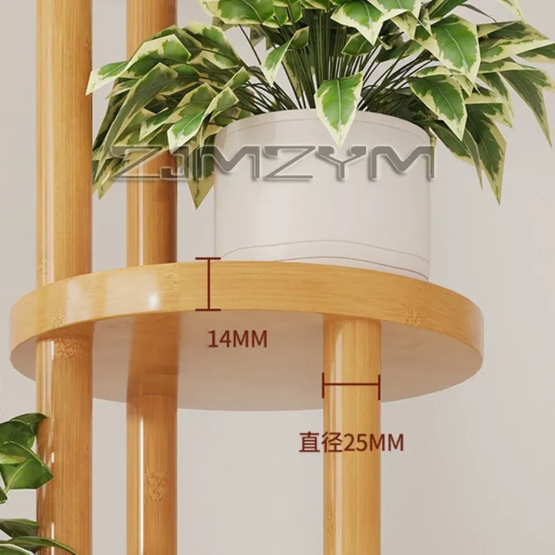 Bamboo Plant Stand Rack 2
