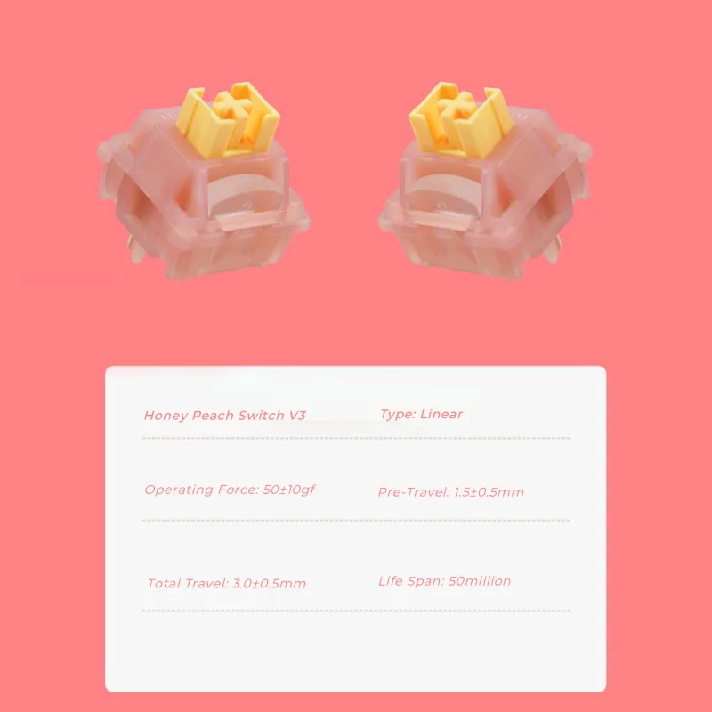 Outemu Silent Peach/Lemon V3 Switches 4
