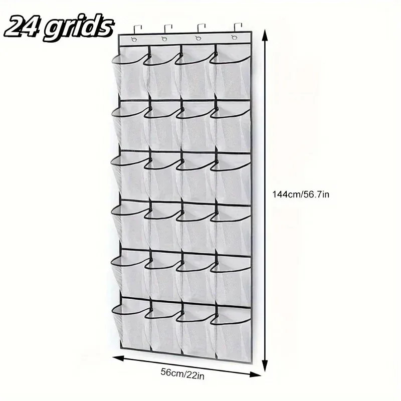 24-Grid Wall-Mounted Shoe Organizer 3