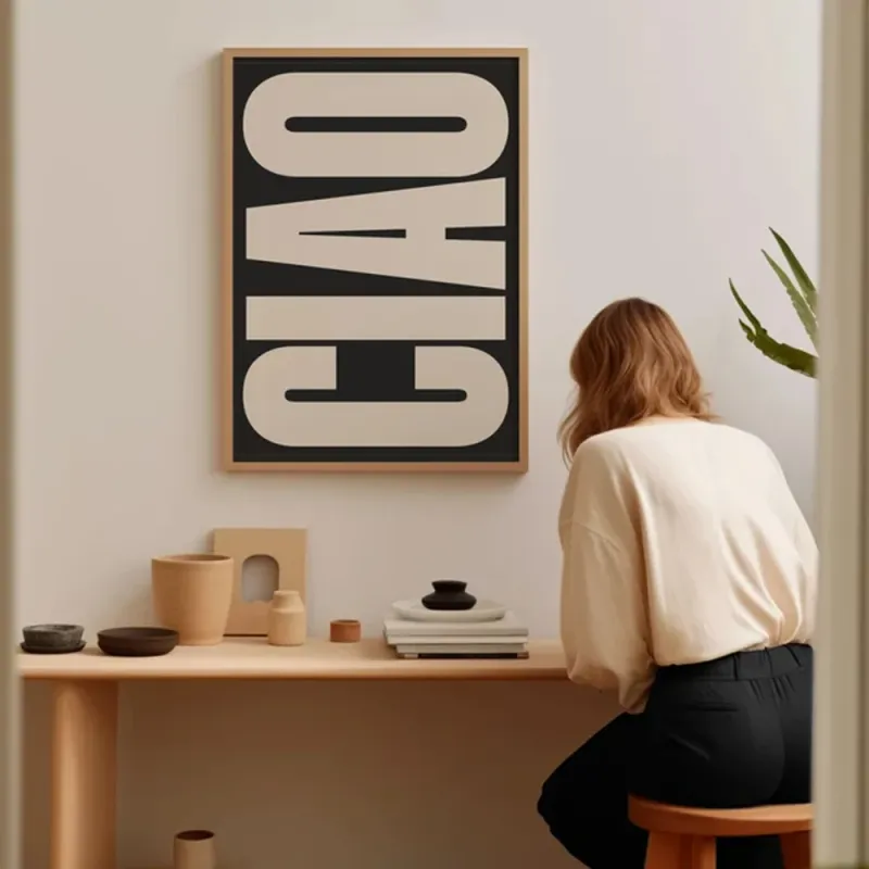 Giao Letters Italian Quote Wall Art 2