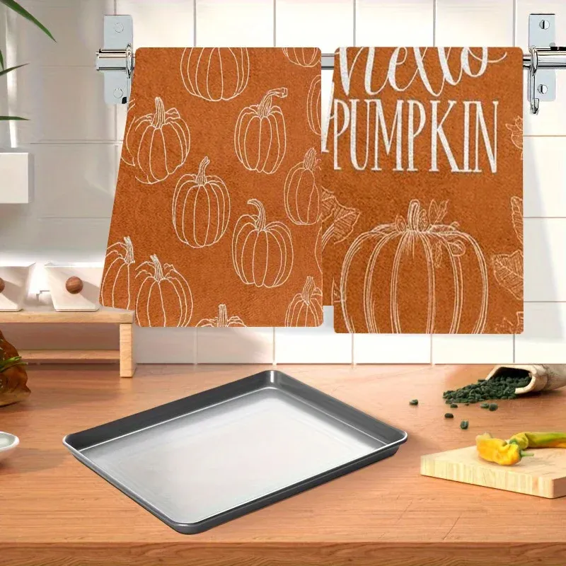 Hello Pumpkin Kitchen Towels 2-Pack 5