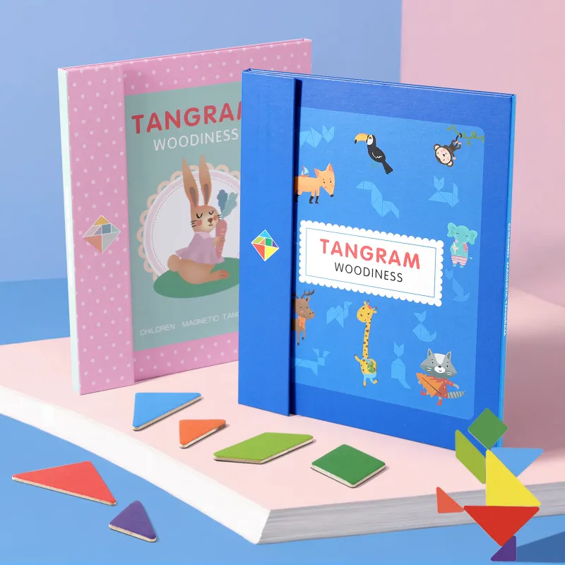 Magnetic Tangram Wooden Puzzle for Toddlers 5