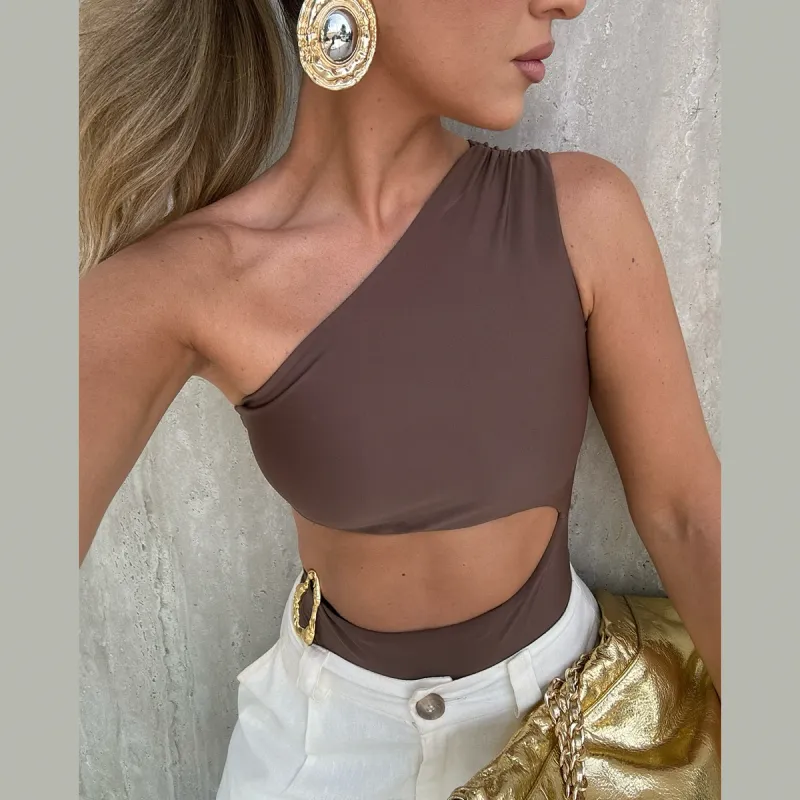 One Shoulder Sexy Monokini Swimsuit 4