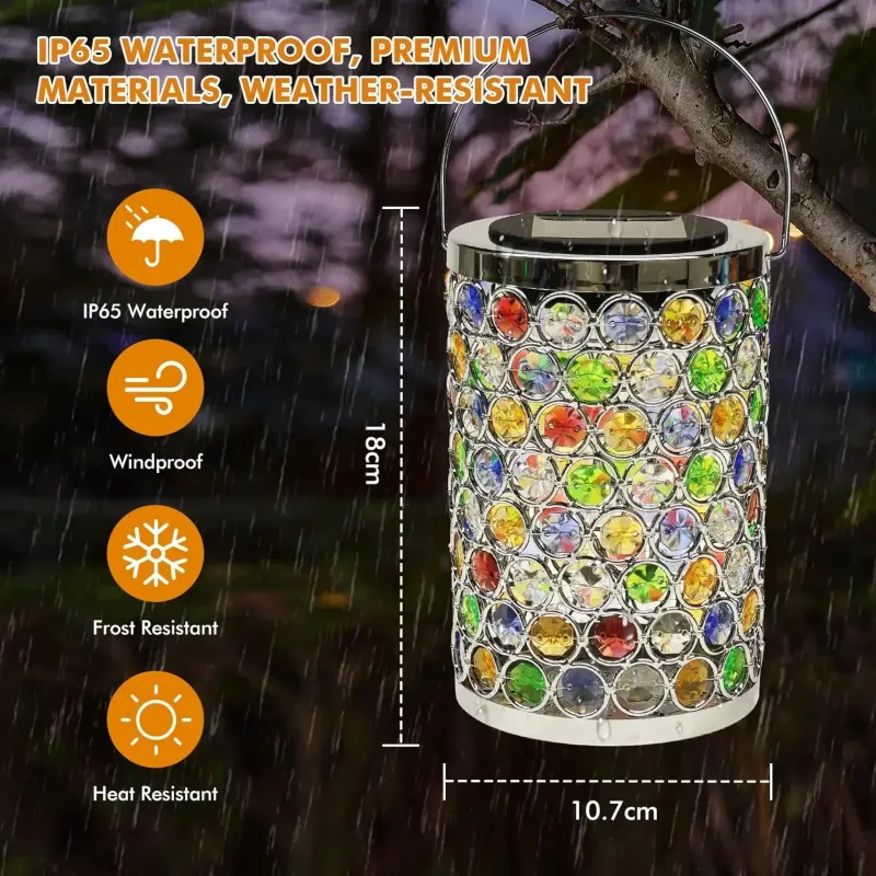 Mosaic Crystal Solar Lanterns 3