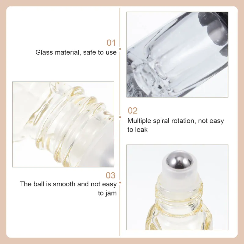 3ml Glass Roller Bottles 8-Pack 2