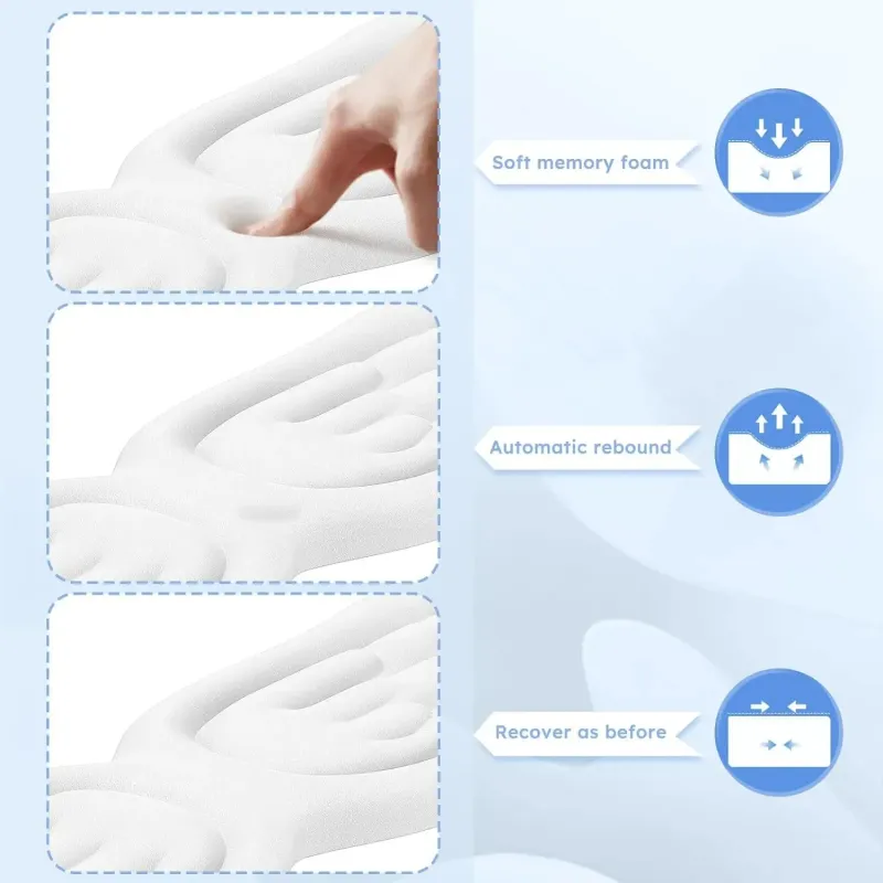 Angel Wing Memory Foam Wrist Rest Set 6
