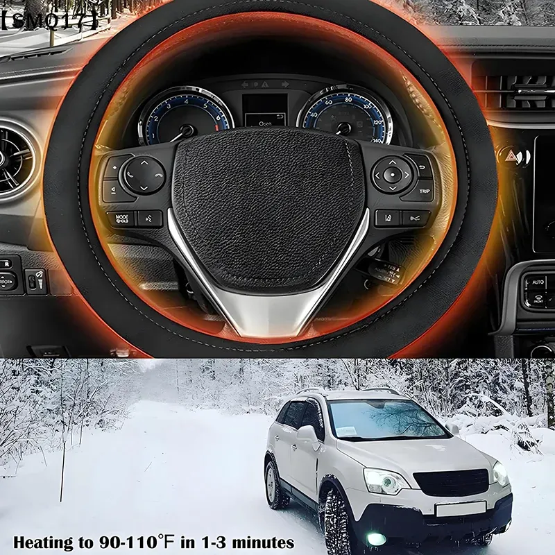 12V Heated Steering Wheel Cover 5