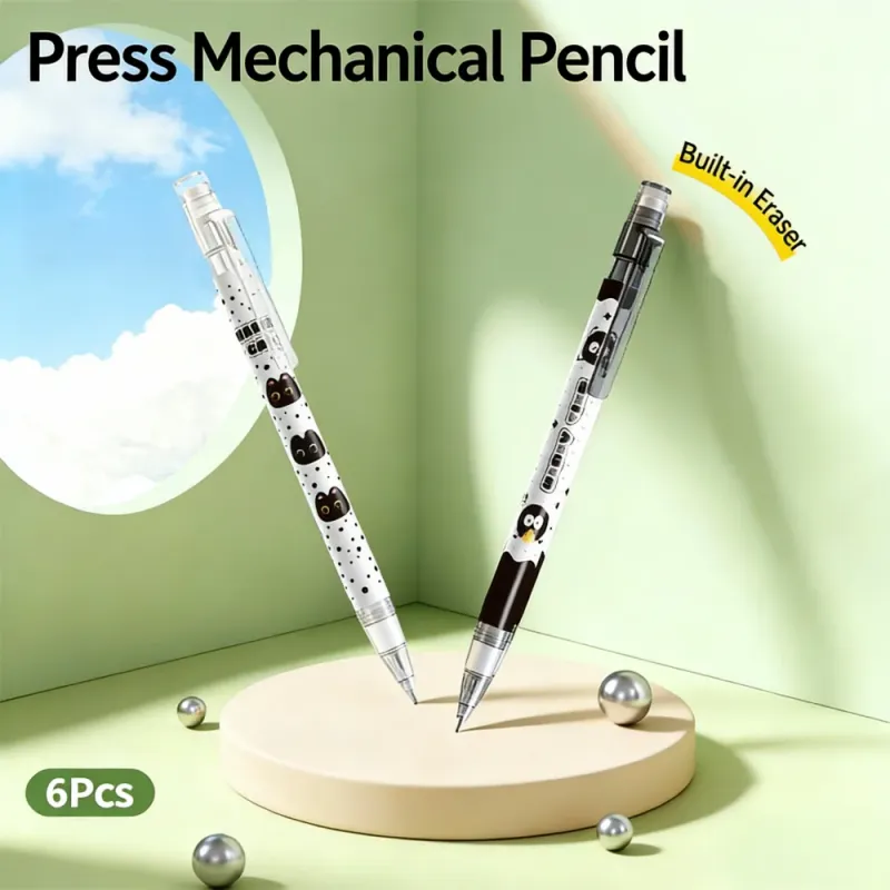 Cute Cat Mechanical Pencils 6-Pack 4