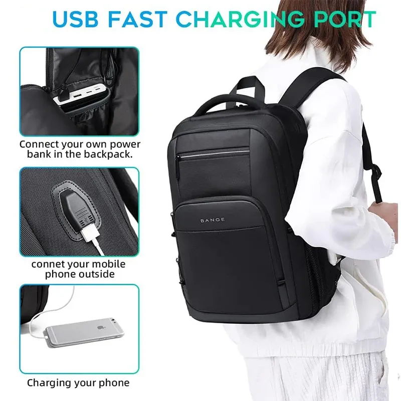 BANGE Waterproof Laptop Backpack 15.6" 6