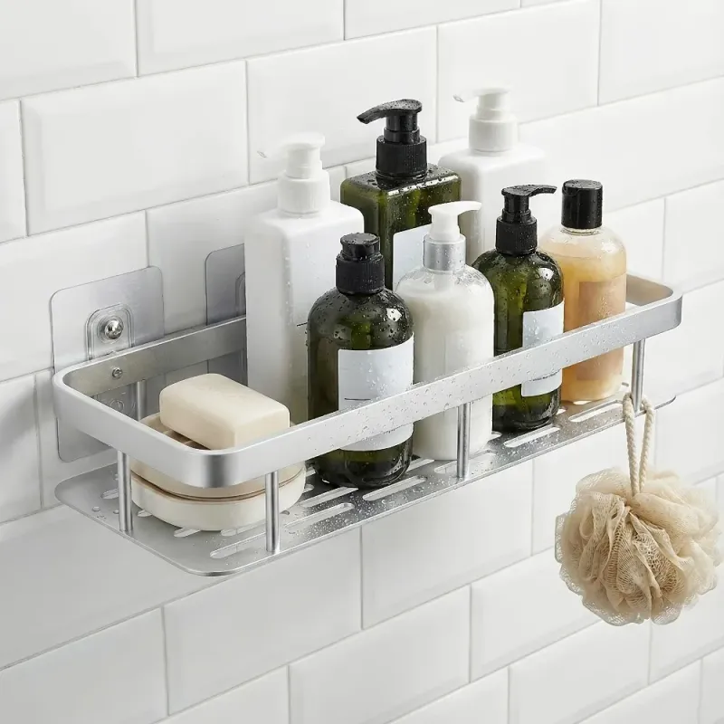 No-Drill Corner Shower Caddy 1