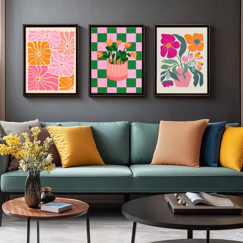 Bohemian Floral Canvas Prints 3