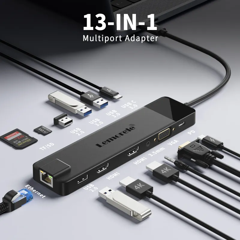 Lemorele 4K USB-C Docking Station 2