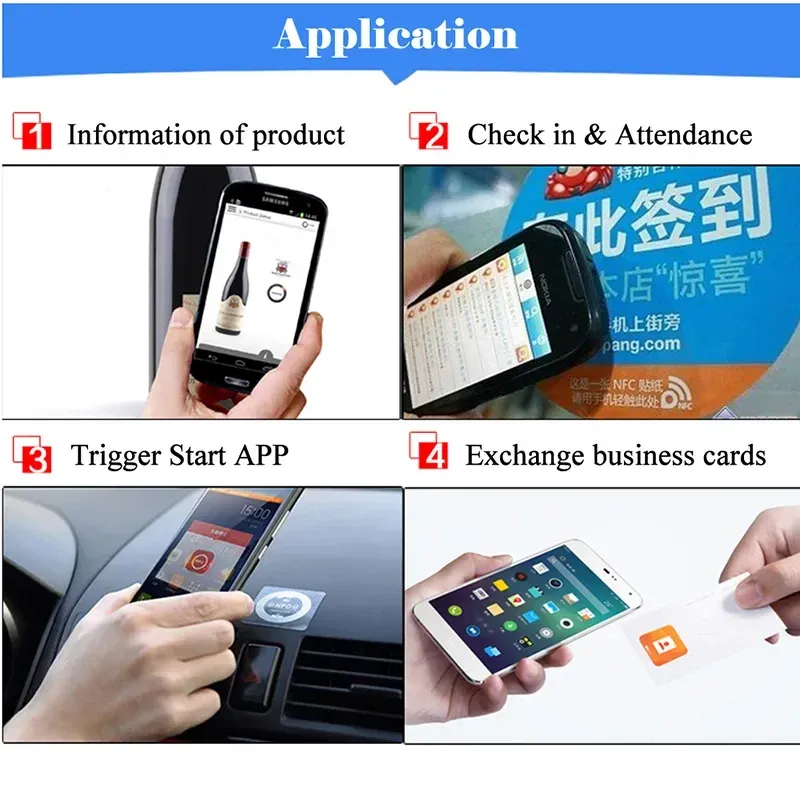 10Pc Anti-Metal NFC Stickers Ntag215 5