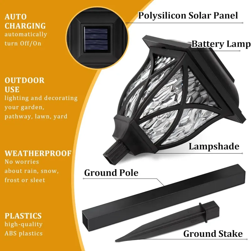 Solar LED Pathway Lights (8-Pack) 3