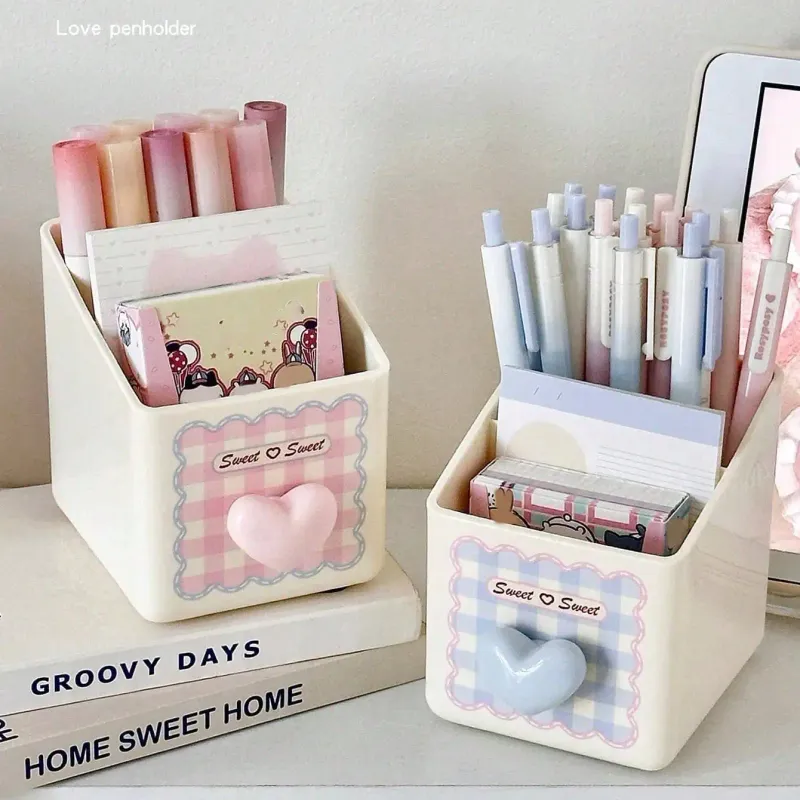 Heart Pattern Desktop Storage Box 1