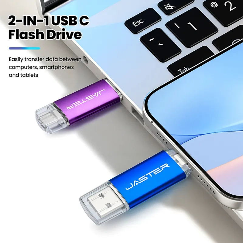 2-in-1 Type C USB Flash Drive Metal 5