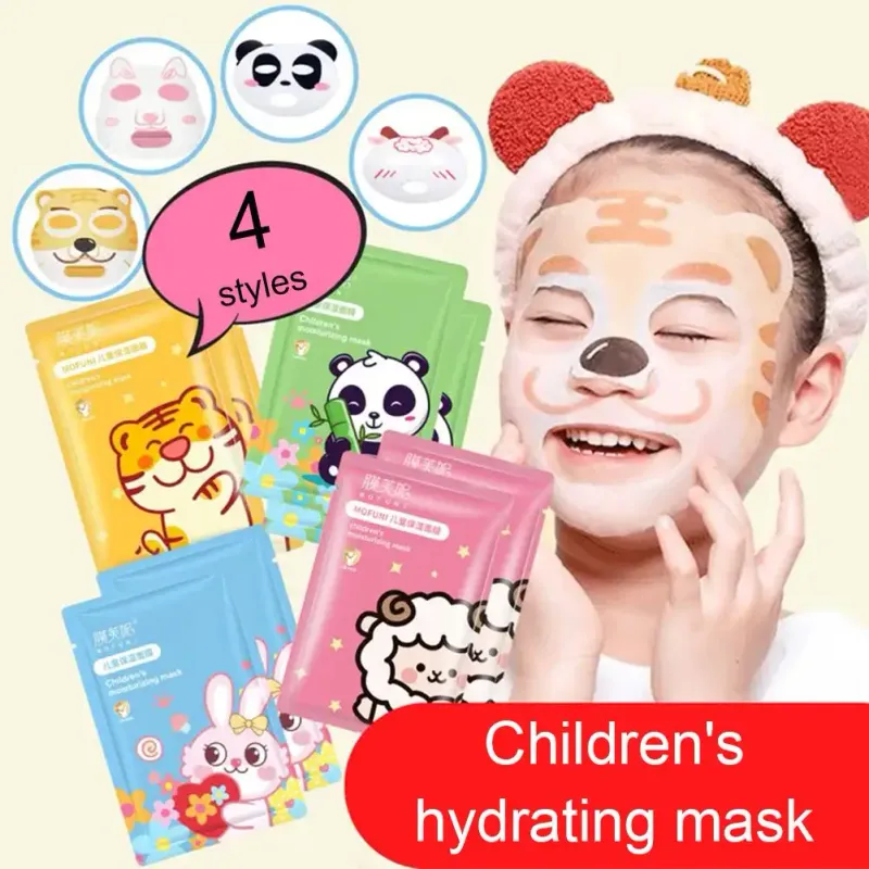 Cartoon Kids Facial Masks 5-Pack 4