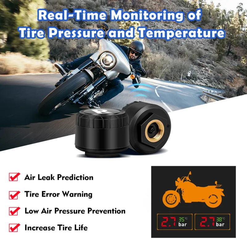 VSYS S2 Motorcycle Dash Cam with TPMS 4