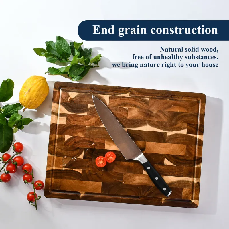 Acacia End Grain Chopping Board 16" 2