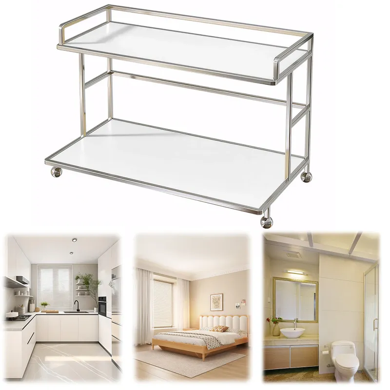 White Counter Storage Rack Organizer 3