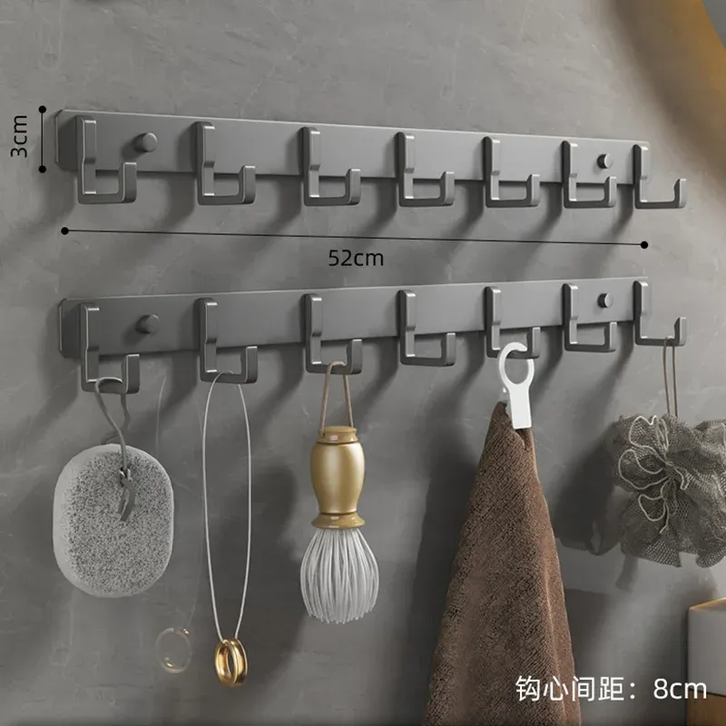 Aluminum Wall Mount Hook Rack 1