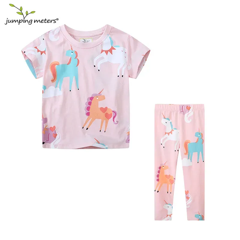 Unicorn Girls T-Shirt + Leggings Set 4