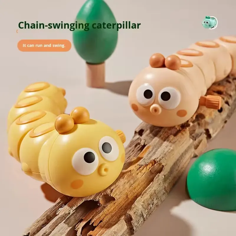 Cute Chained Caterpillar Wind-Up Crawling Toy 3