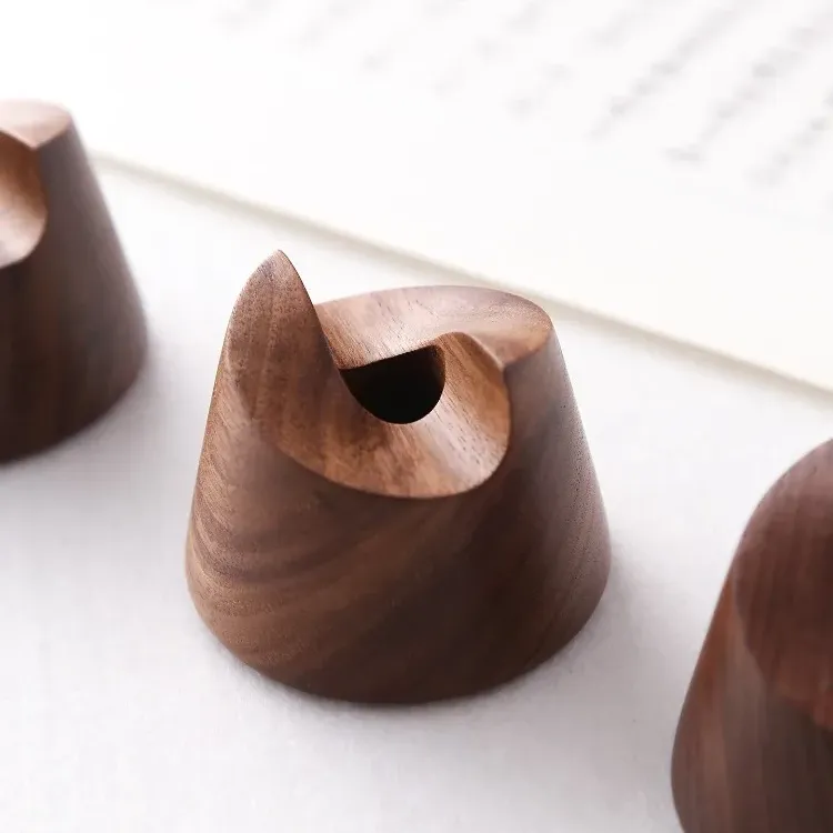 Walnut Wood Pen Holder Stand 5