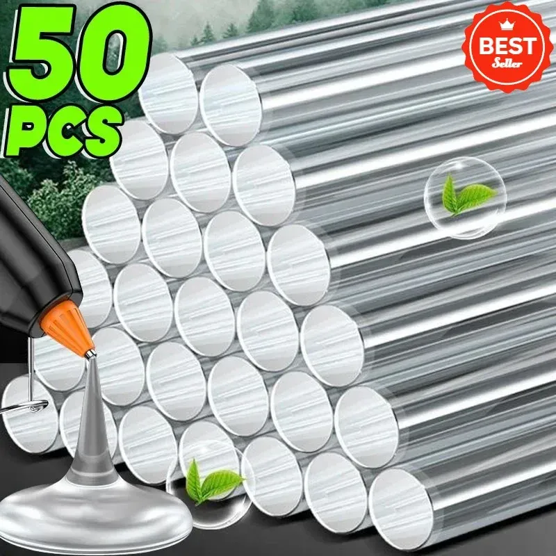 50Pcs Transparent Hot Melt Glue Sticks 2