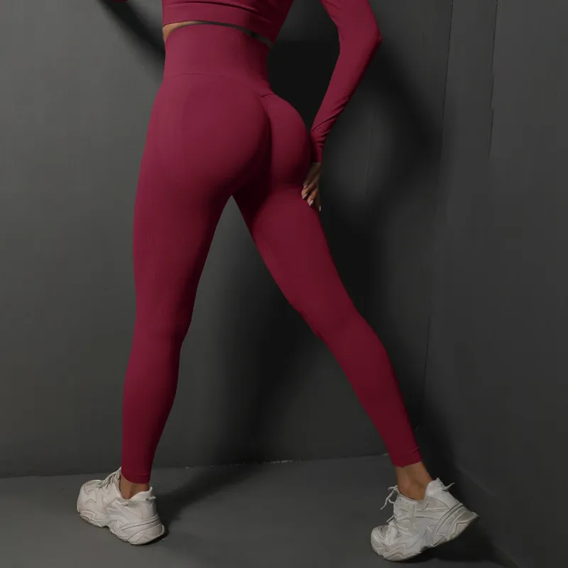 Seamless High Waist Booty Lifting Leggings 6
