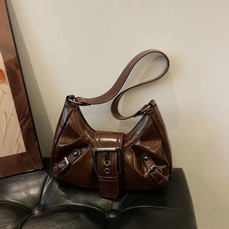 Y2K Retro Pleated Hobo Shoulder Bag 6