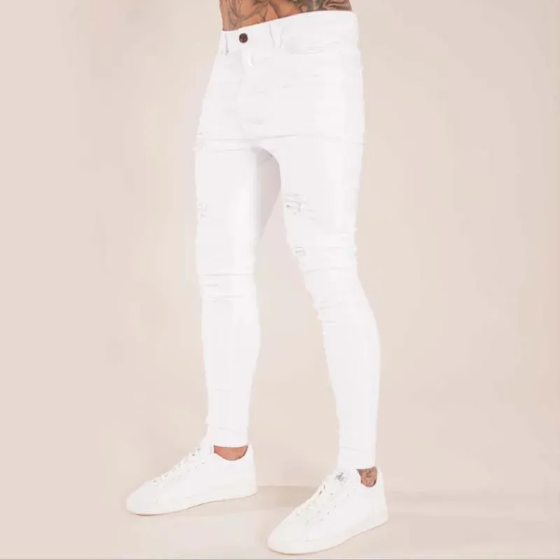 Ripped Skinny Streetwear Jeans for Men 4