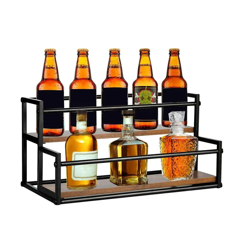 Iron Wood Bottle Organizer 6