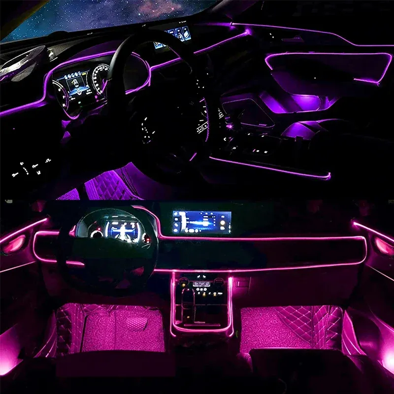 App-Controlled EL Wire Lights - RGB LED Strip 3
