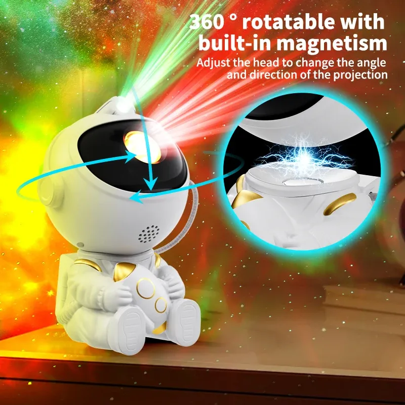 Astronaut LED Star Galaxy Projector Night Light 3