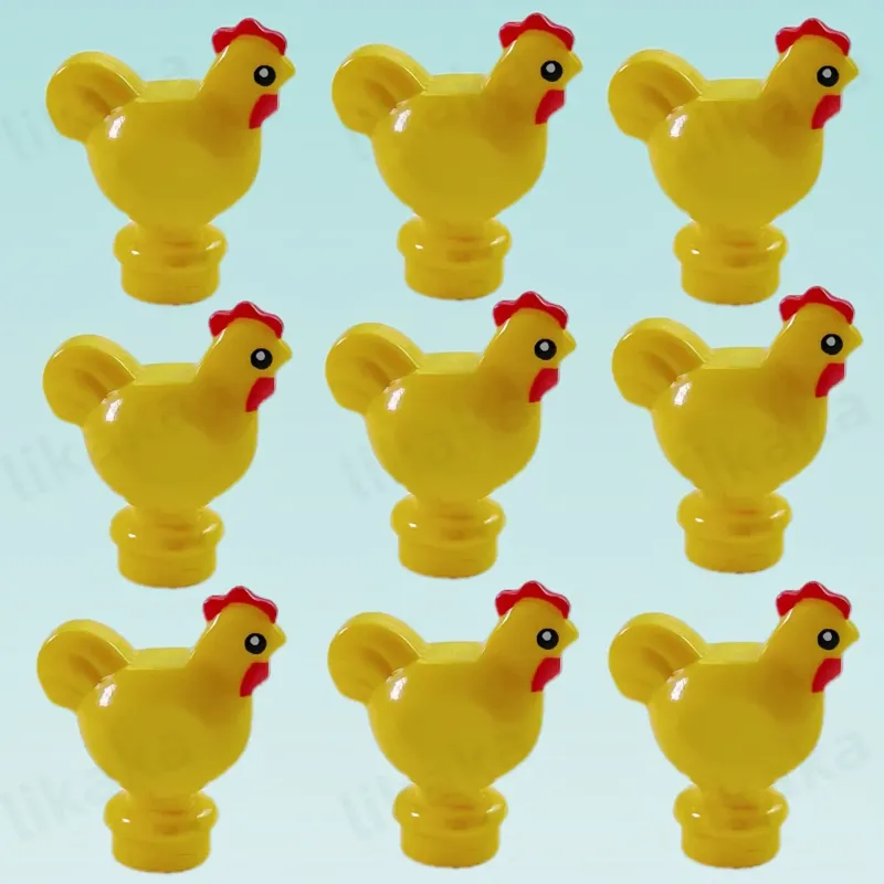 Chicken Mini Building Blocks Set (9 Pieces) 5